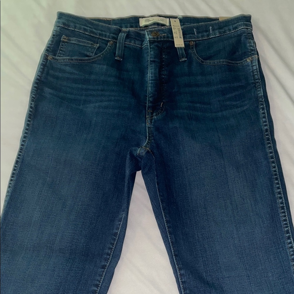 Madewell Women's High Rise Skinny Jeans in Deep Blue
